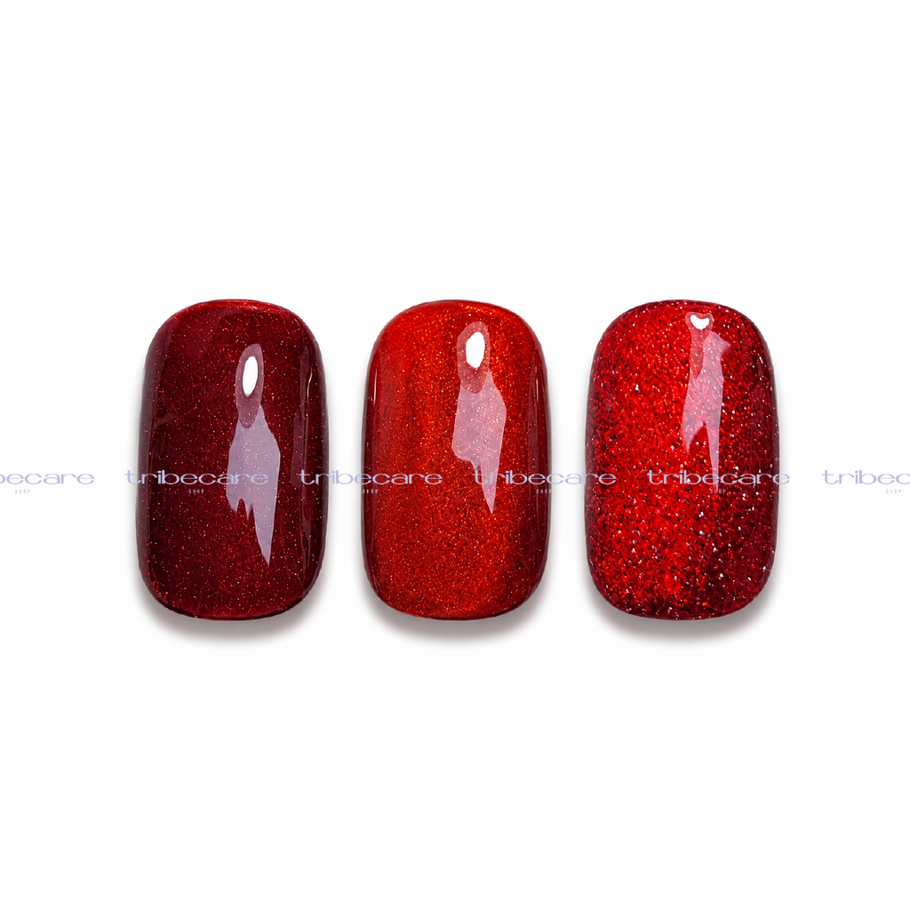 GAMA OJO DE GATO GARNET 3 PZAS DM NAILS
