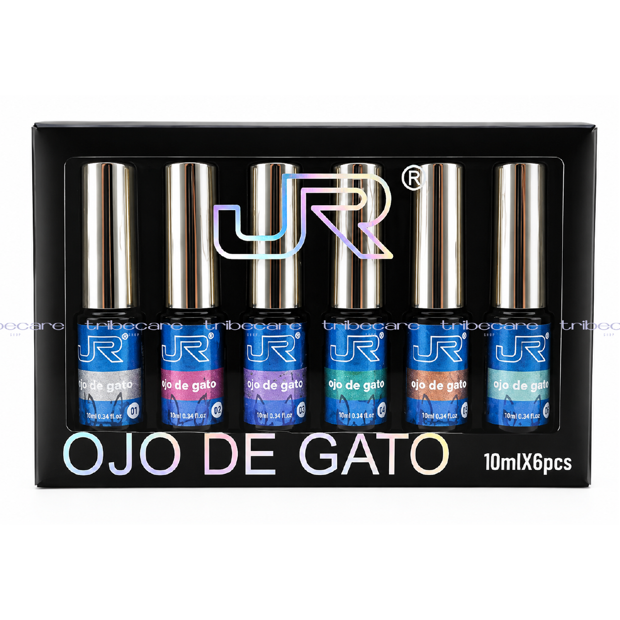GAMA OJO DE GATO JR 6PZAS (AZUL)
