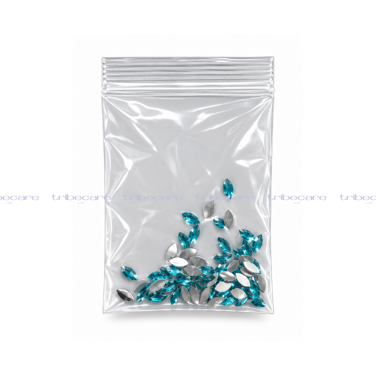 BOLSITA DE CRISTALES FIGURA HOJITA