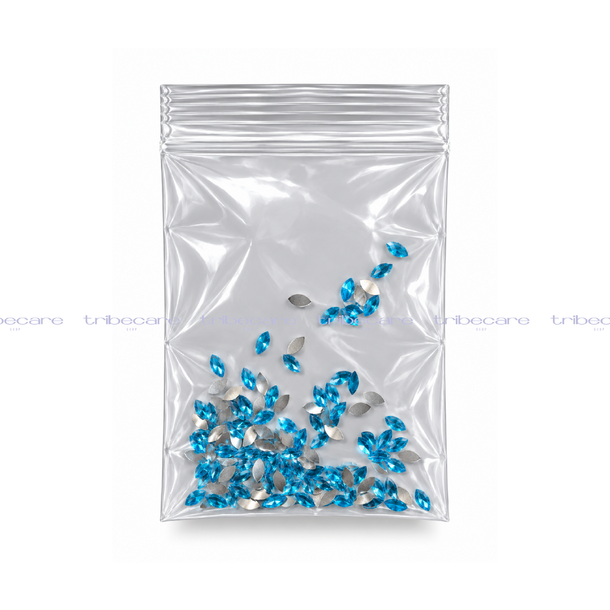 BOLSITA DE CRISTALES FIGURA HOJITA