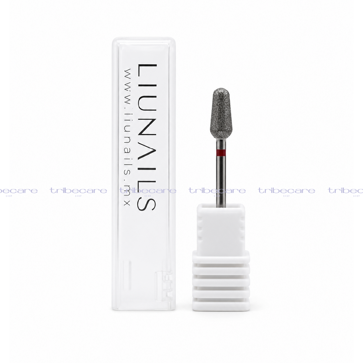 PUNTA PERA DIAMANTE ROJO 5*12 MM LIU NAILS