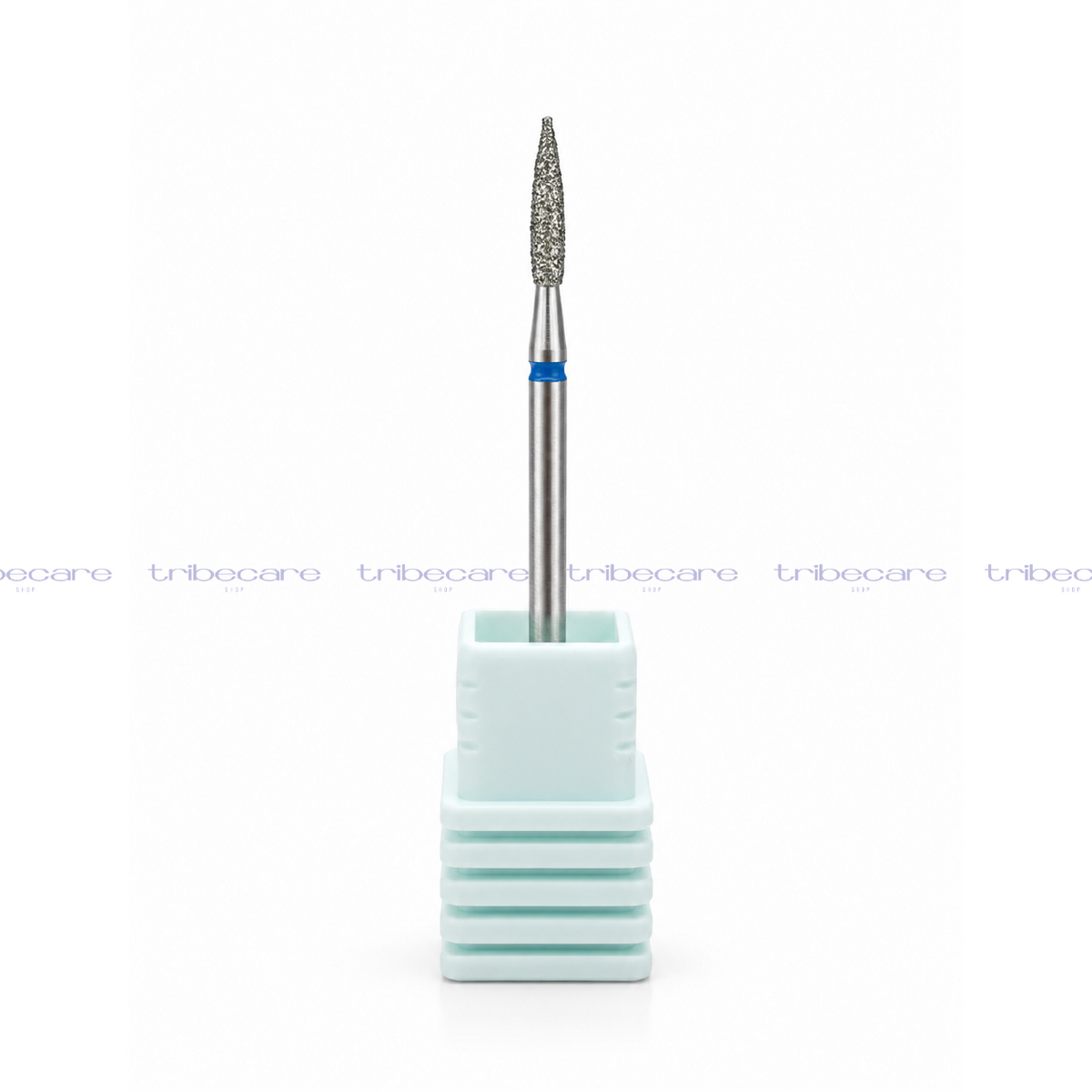 PUNTA DIAMANTE FLAMA CON PUNTA CINTA AZUL 2.3*10 MM NAIL TECH