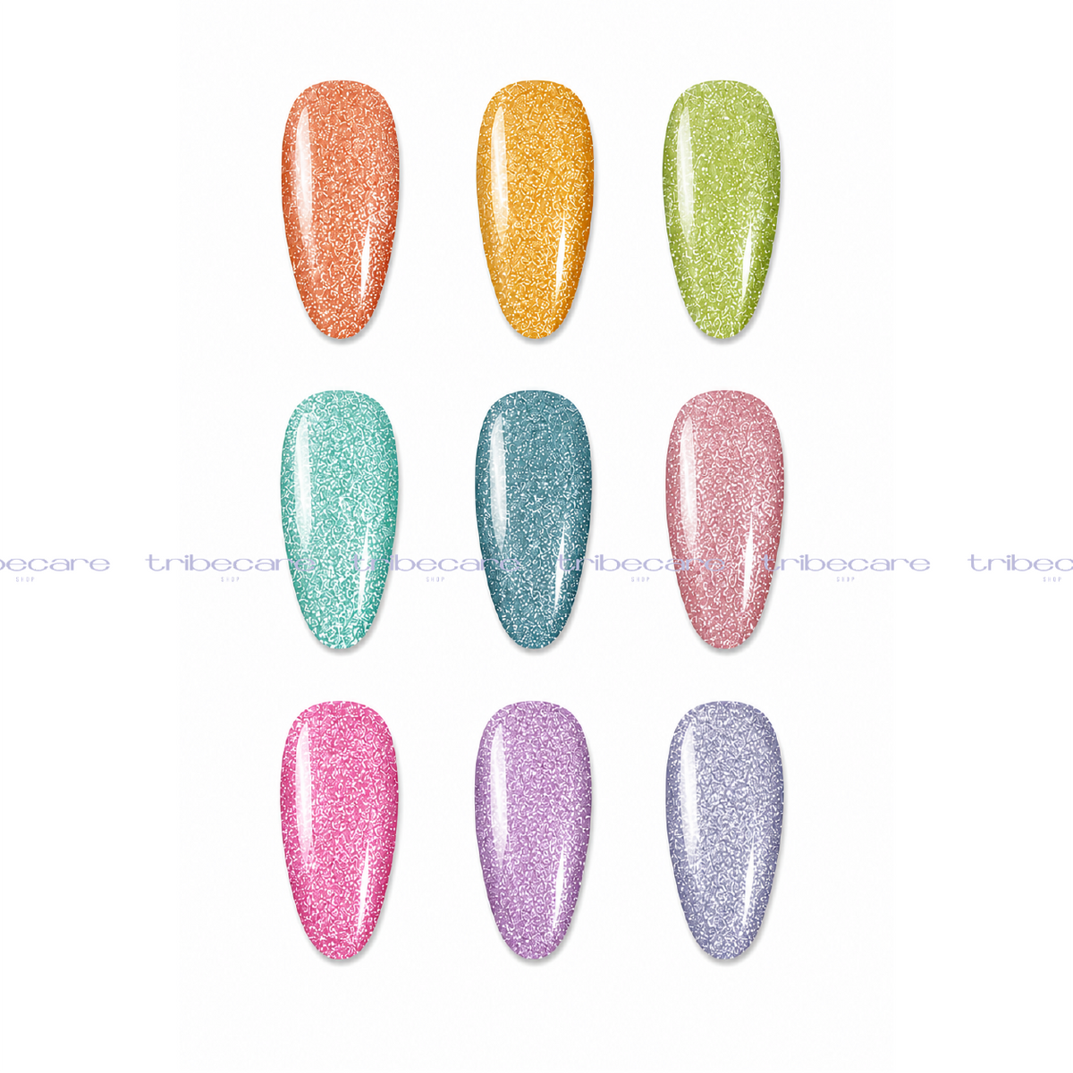 GAMA FLUORESCENT OJO GATO 9 PZS DM NAILS