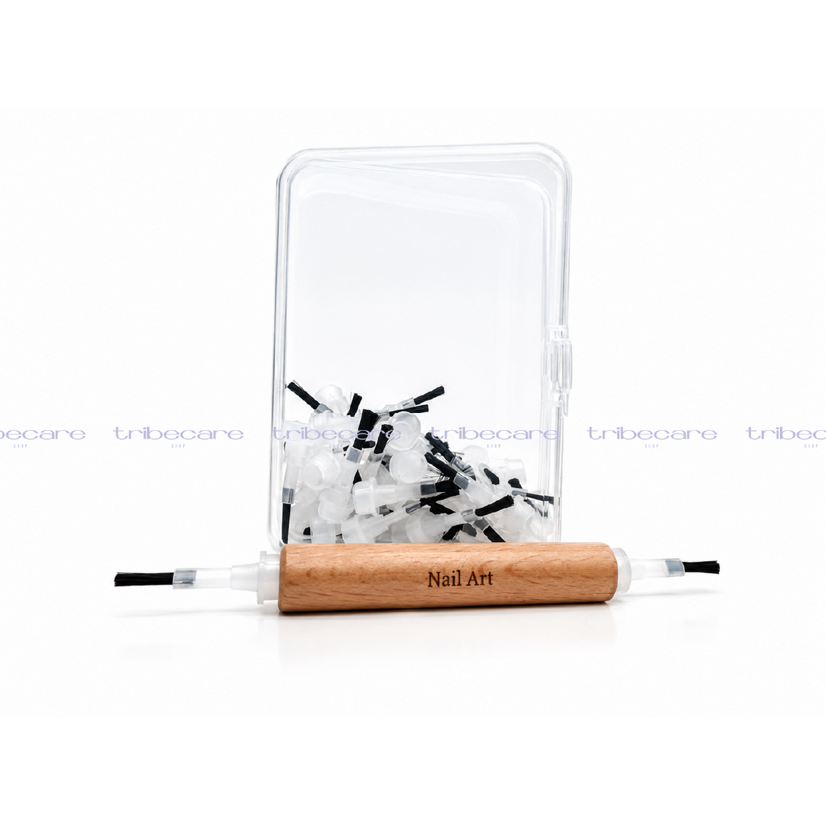 JUEGO DE 50 PINCELES DESMONTABLES CON MANGO DE MADERA