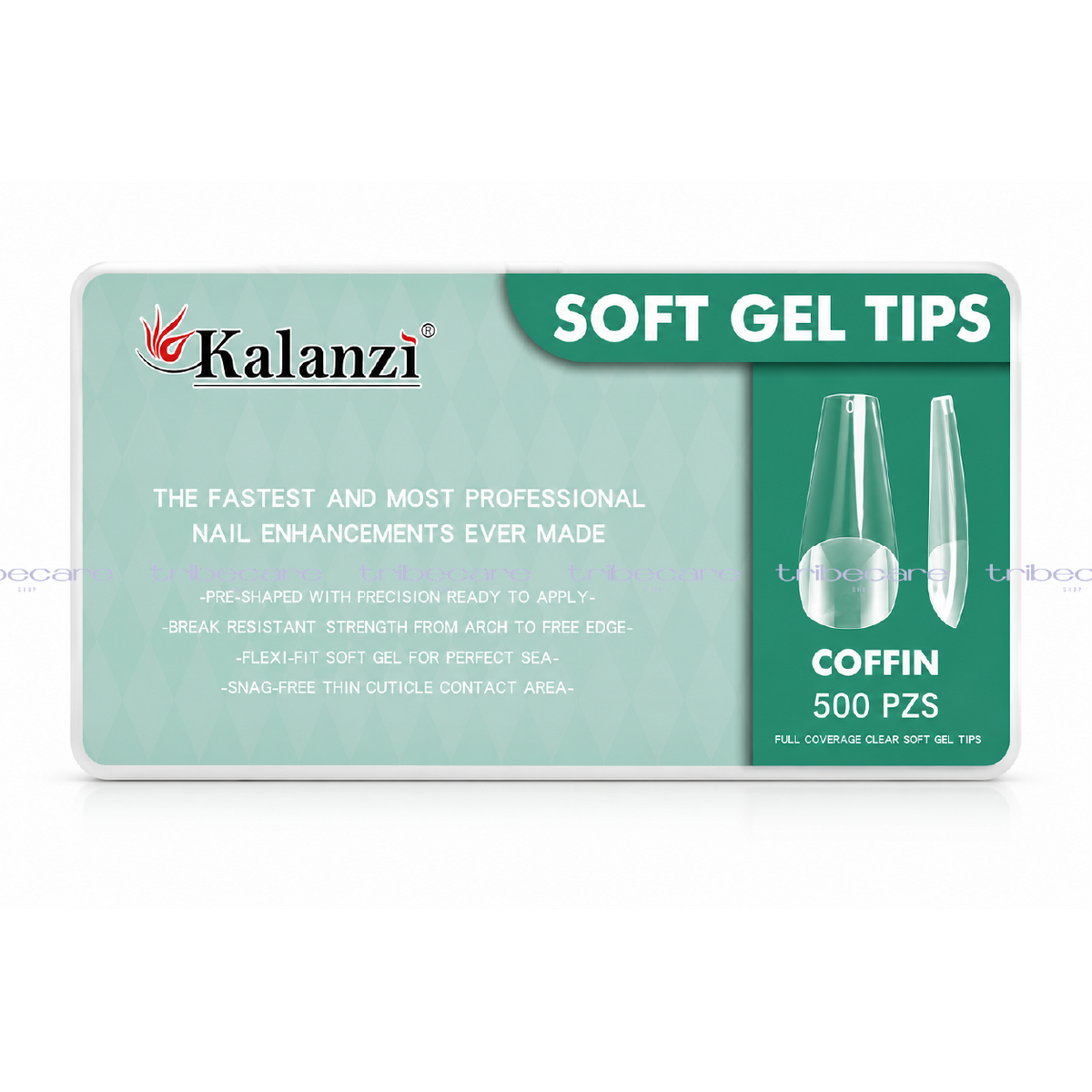 SOFT GEL TIPS COFFIN 500 PZ KALANZI
