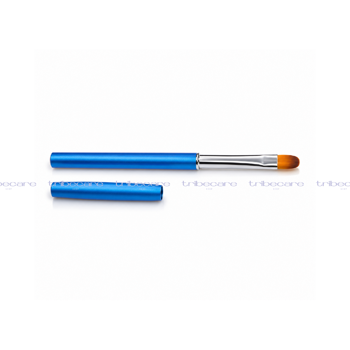 PINCEL LENGUA DE GATO AZUL METÁLICO