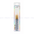 TRÍO DE PINCELES LINER CON MANGO BRILLOS