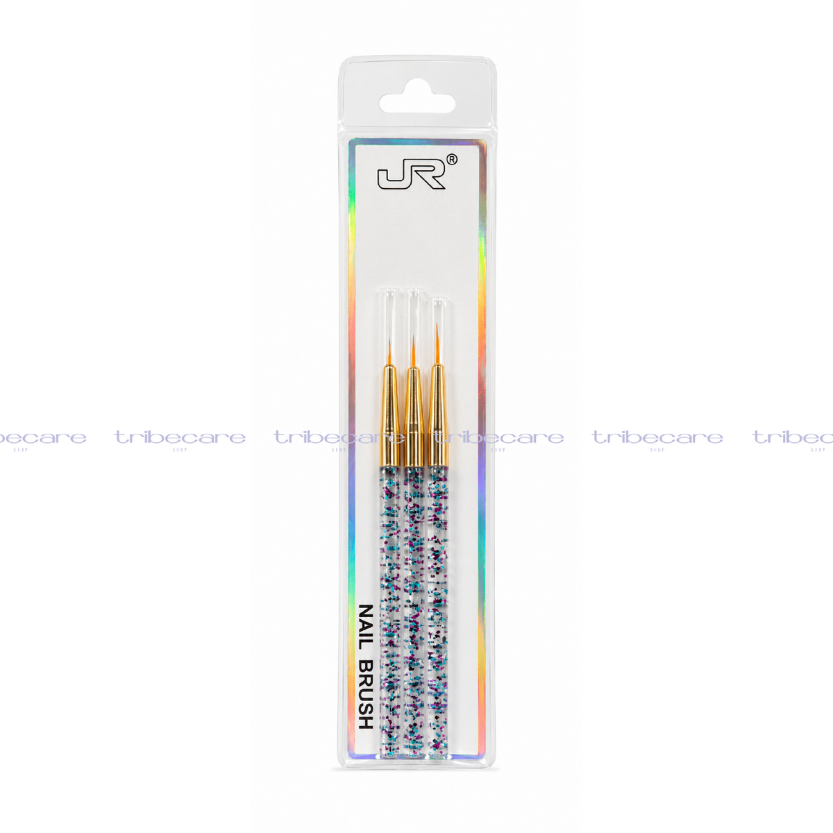 TRÍO DE PINCELES LINER CON MANGO BRILLOS