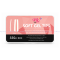 TIPS SOFT GEL WG CUADRADO TRANSPARENTE