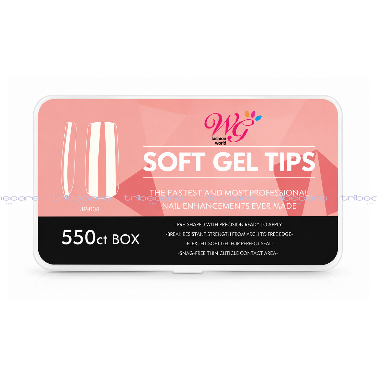 TIPS SOFT GEL WG CUADRADO TRANSPARENTE