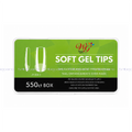 TIPS SOFT GEL WG CUADRADO TRANSP C/ CUTÍCULA MATE