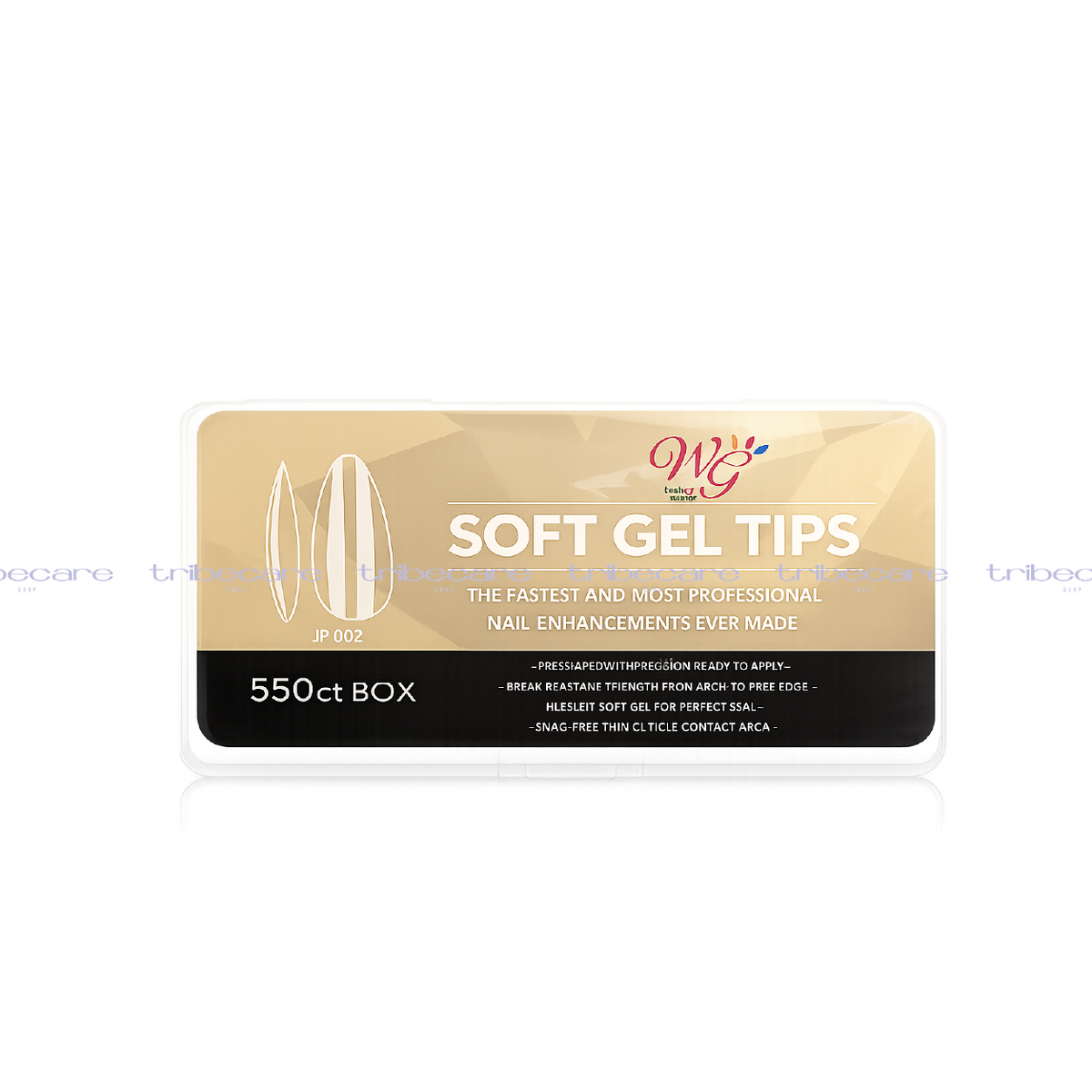 TIPS SOFT GEL WG ALMENDRA CORTA TRANS