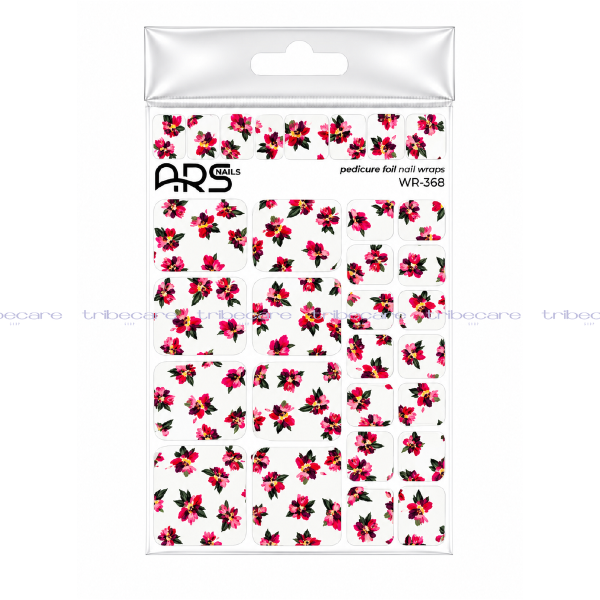 WRAPS MIXTOS PARA PEDICURA (RED FLOWERS)