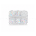 PASTILLERO CON MIX DE ACETATOS PASTEL Y PERLAS