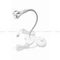 LÁMPARA PARA DUAL FORM CON PEDAL PLATA CON BASE BLANCA