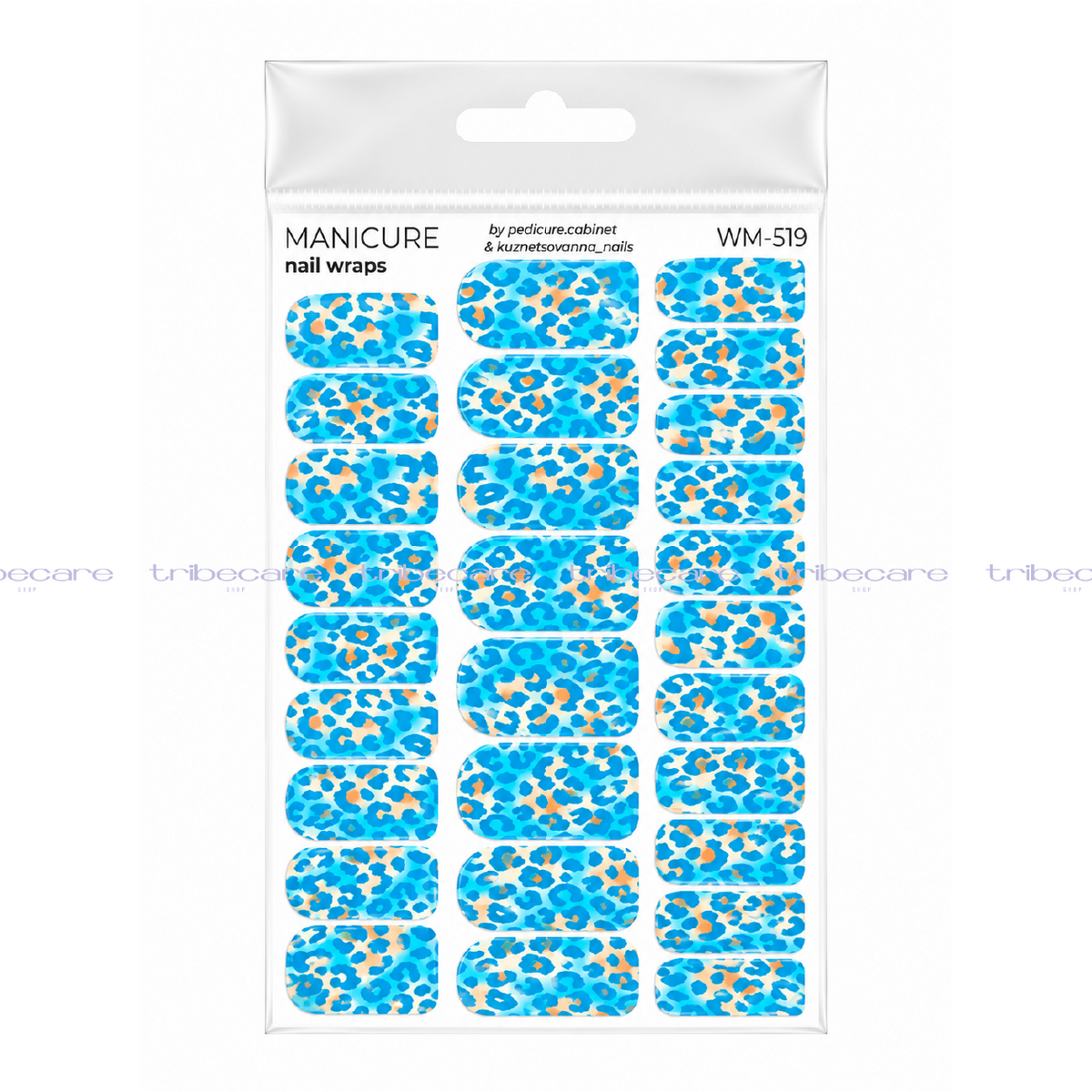 WRAPS MIXTOS PARA MANICURA (AQUA LEOPARD)