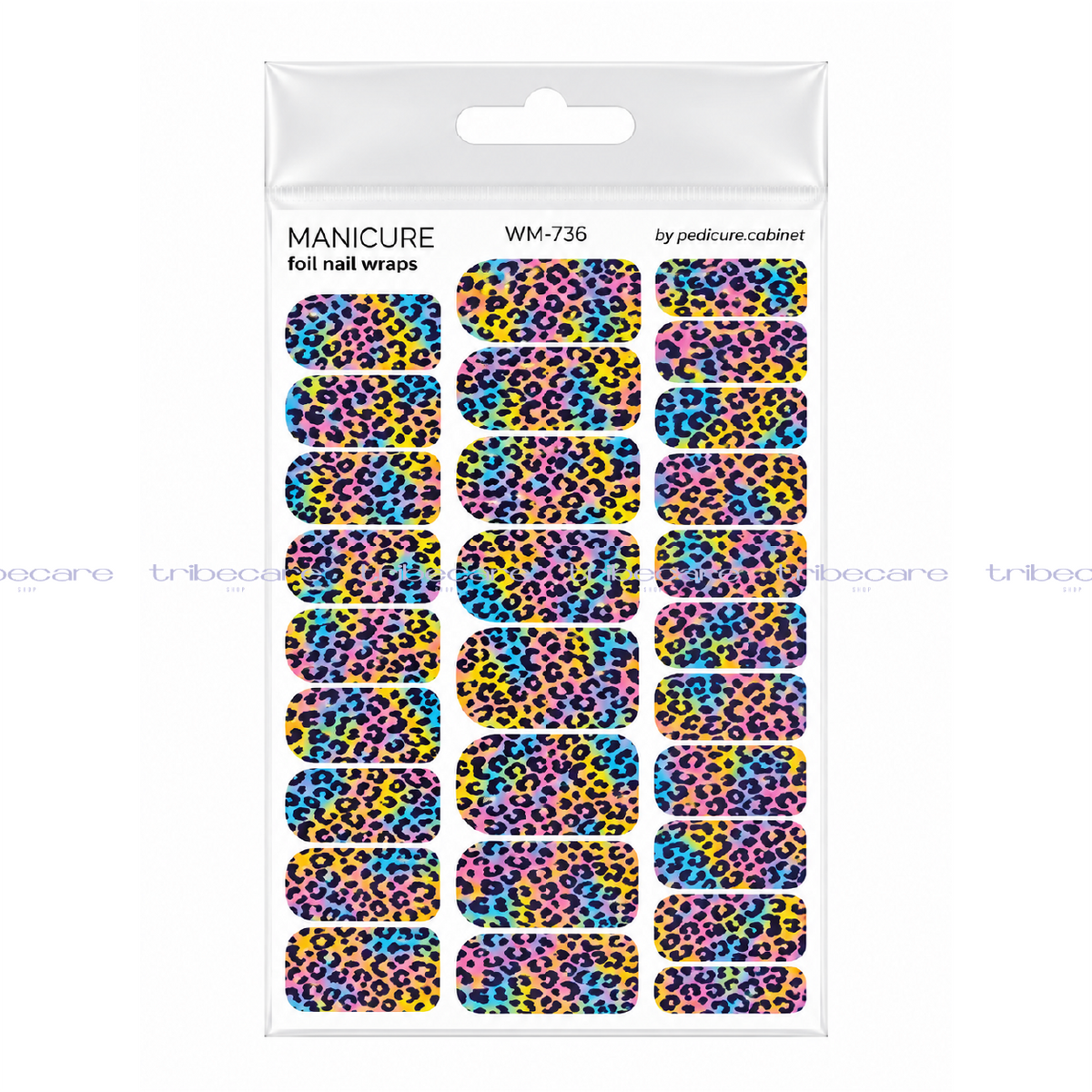 WRAPS MIXTOS PARA MANICURA (RAINBOW LEOPARD)