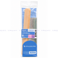 PAQUETE LIMAS DESECHABLES DE MADERA CON REPUESTO PAPMAM 180/240 STALEKS