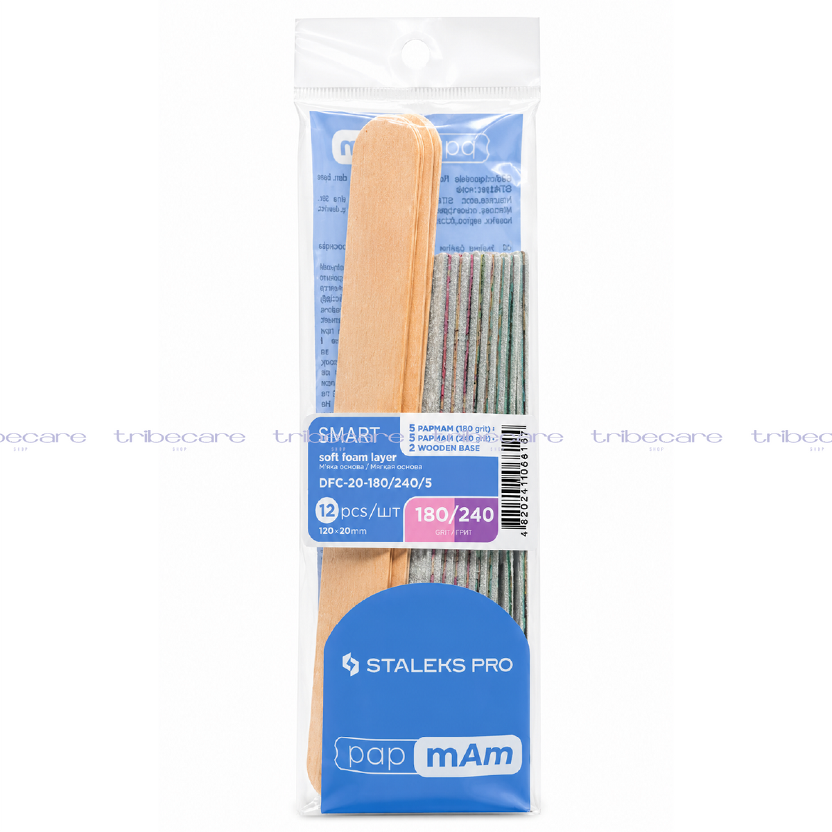 PAQUETE LIMAS DESECHABLES DE MADERA CON REPUESTO PAPMAM 180/240 STALEKS