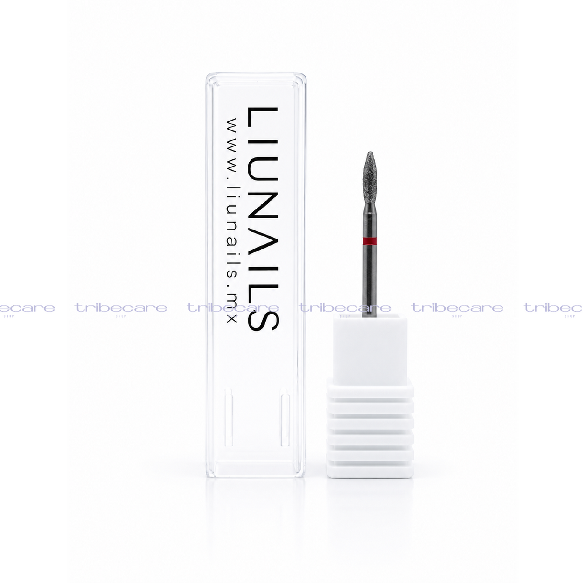 PUNTA FLAME DIAMANTE ROJO 2.3*8 MM LIU NAILS