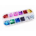 PASTILLERO 12 ESPACIOS RECTANGULOS MIX COLORES