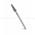 PUNTA CARBURO CONICA VERDE, DIAMETRO 4.5*14.5 mm LIU NAILS