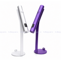 LÁMPARA PORTATIL CON BASE METALICA E IMAN (PLATA /MORADA/AZUL)