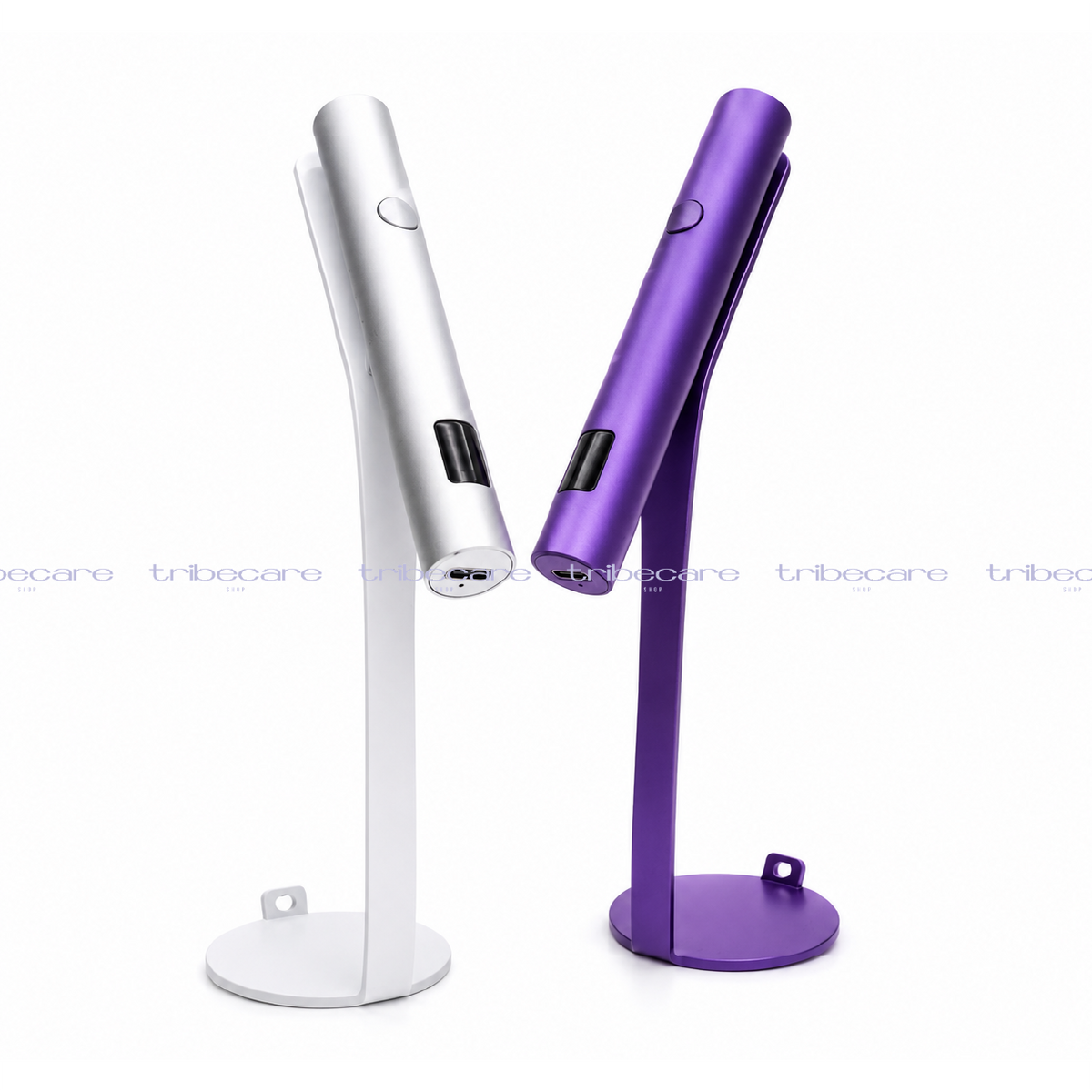 LÁMPARA PORTATIL CON BASE METALICA E IMAN (PLATA /MORADA/AZUL)