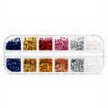 MINI ACETATOS MULTICOLOR EN PASTILLERO CORAZÓN Y ESTRELLA (12 ESPACIOS)