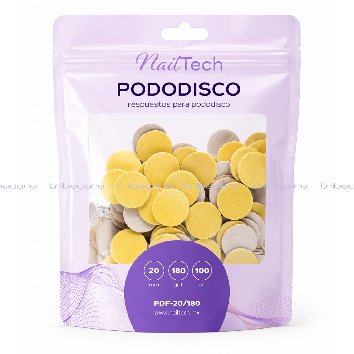 REPUESTO PARA PODODISCO NAILTECH 20MM ABRASIVO  180 (100 PZ) ESPONJITA