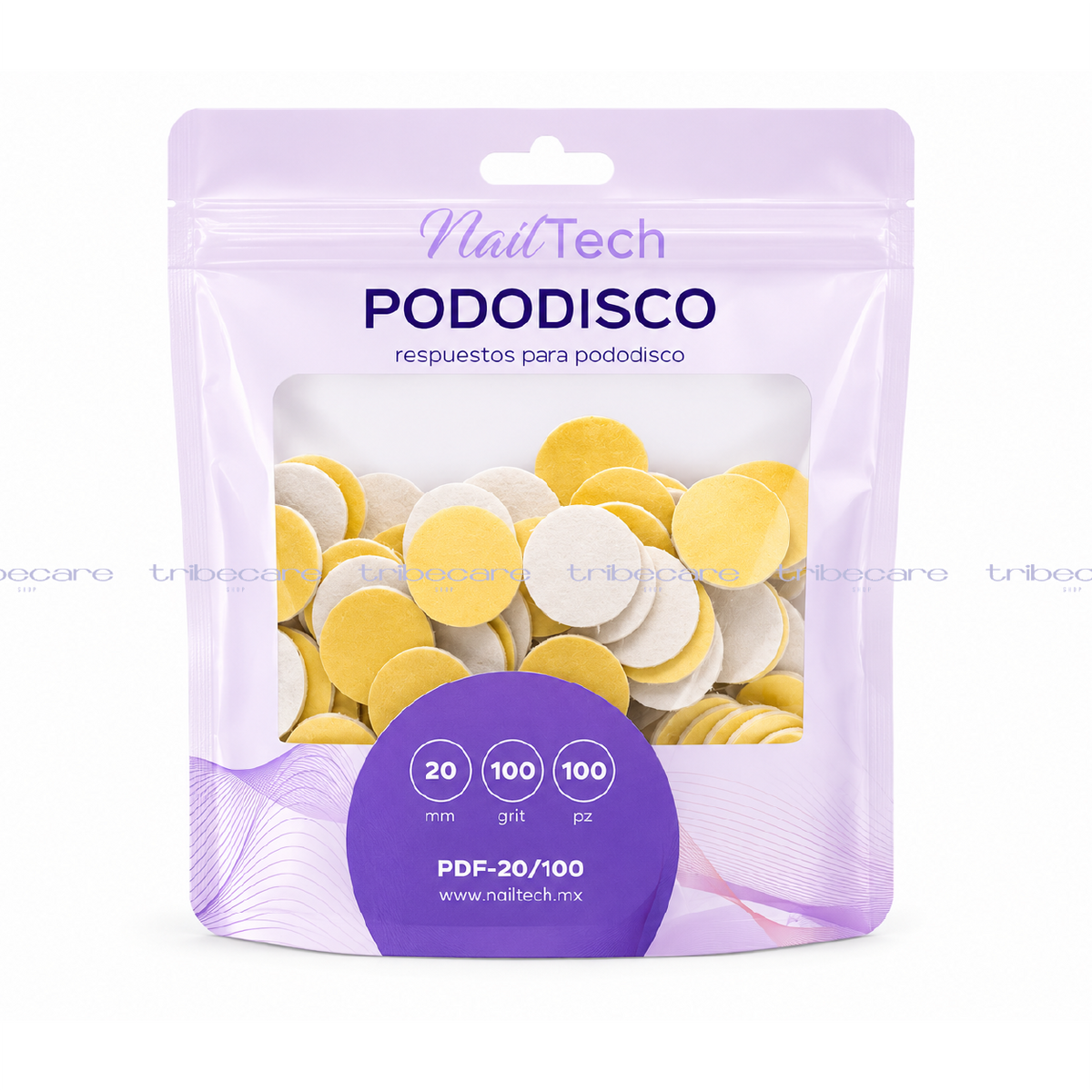 REPUESTO PARA PODODISCO NAILTECH 20MM ABRASIVO 100 (100 PZ) ESPONJITA