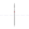 PUNTA DE DIAMANTE FLAMA TORNADO ROJA CON PUNTA 2.3*10 MM NAILTECH