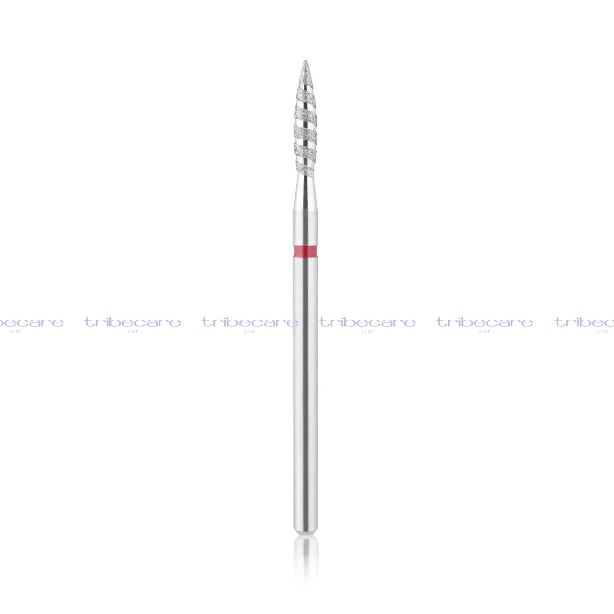 PUNTA DE DIAMANTE FLAMA TORNADO ROJA CON PUNTA 2.3*10 MM NAILTECH